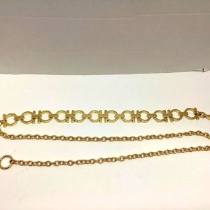 Gold belly chain belt